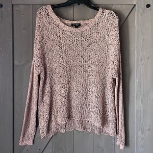 Jessica Simpson | Pink and Black Knitted Sweater | Size: Small